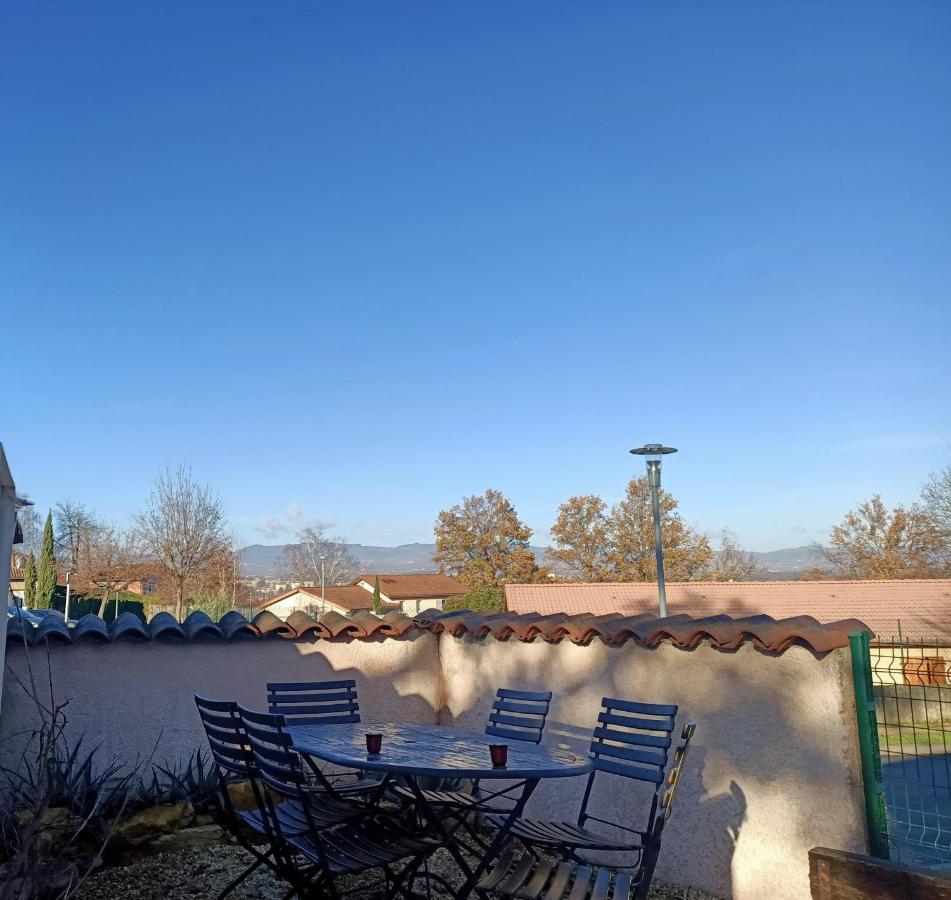Studio De Jardin "Le Temps D Une Pause" Jusqu'A 4 Personnes En Face Du Beaujolais - Climatisation Et Borne Recharge Vehicule Electrique Montmerle-sur-Saone Exteriör bild